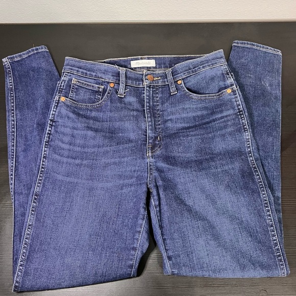 Madewell 10" High Rise Skinny Jeans Womens Blue Denim Zip Fly sz 29 - Picture 5 of 7